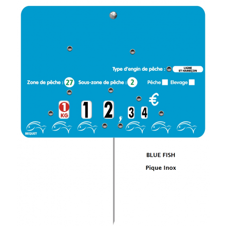 Etiquettes pique-prix neutres à roulettes - lot de 10 - design basique