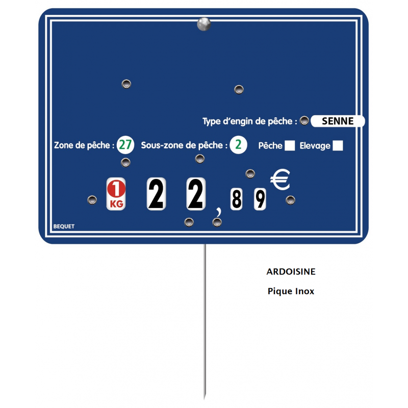 Etiquettes pique-prix neutres à roulettes - lot...