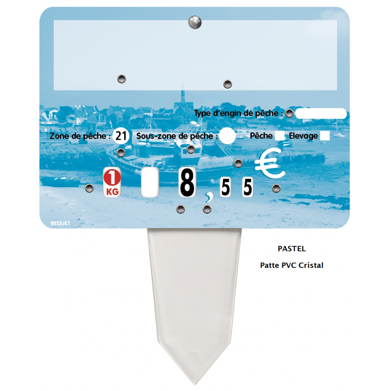 Etiquettes pique-prix neutres à roulettes - lot...