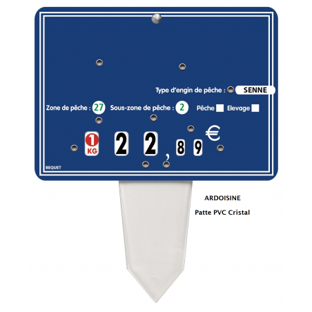 Etiquettes pique-prix neutres à roulettes - lot de 10 - design basique