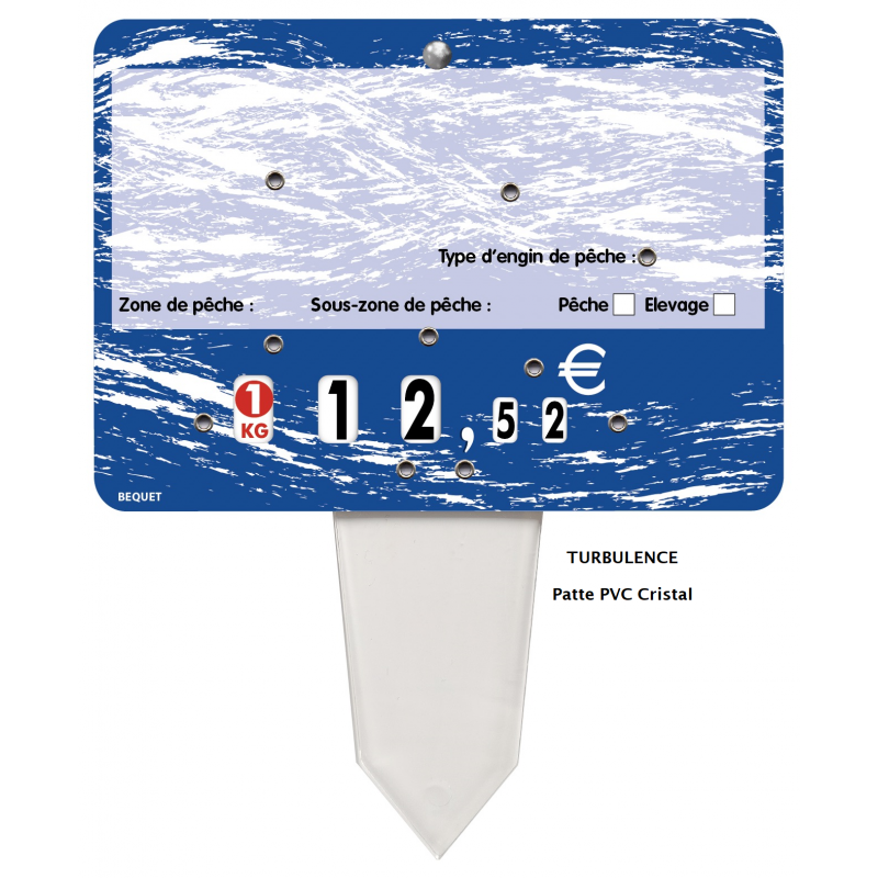 Etiquettes pique-prix neutres à roulettes - lot...