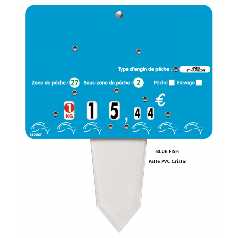 Etiquettes pique-prix neutres à roulettes - lot...