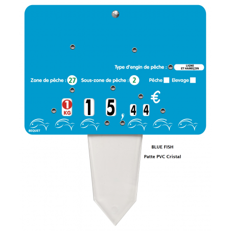 Etiquettes pique-prix neutres à roulettes - lot de 10 - design basique