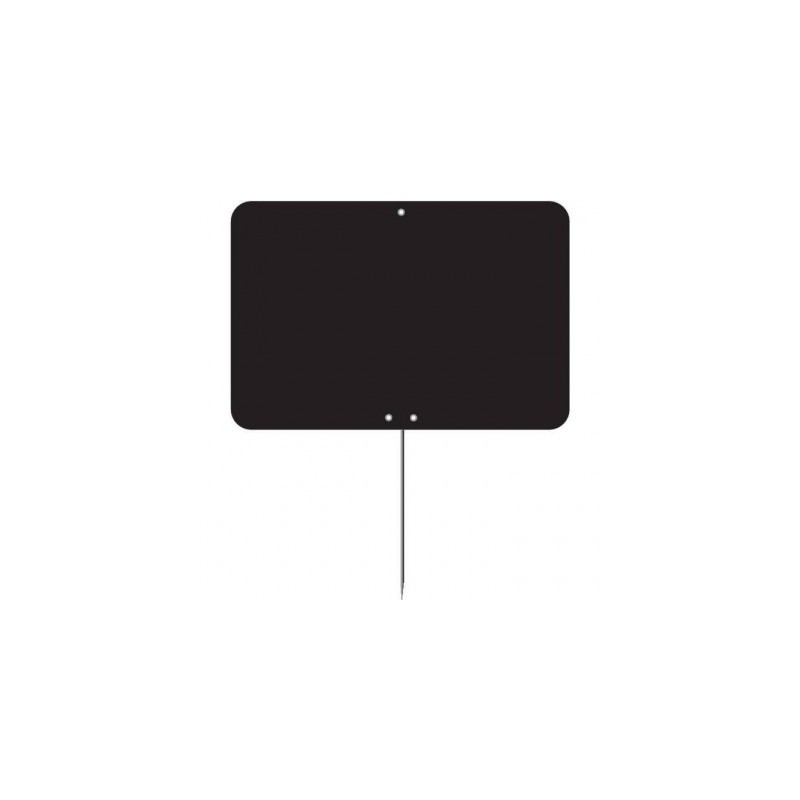 Etiquette PVC noire - Lot de 10