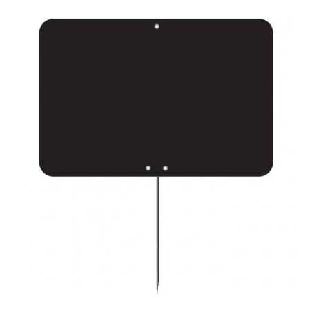 Etiquette PVC noire - Lot de 10