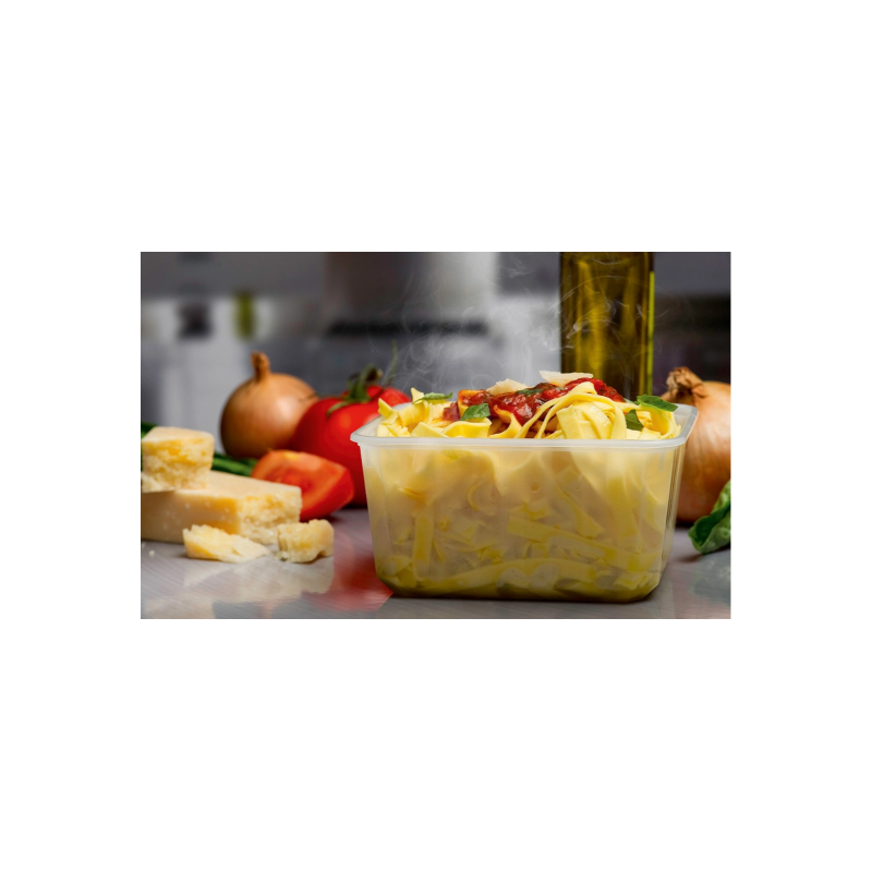 Barquette boîte 1150cc (x100) PP avec couvercle...