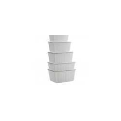 Barquette boîte 1350CC (x100) PP avec couvercle...