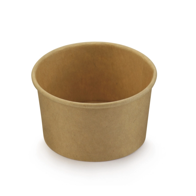 Pot à sauce (X1000) carton brun 10cl + couvercle