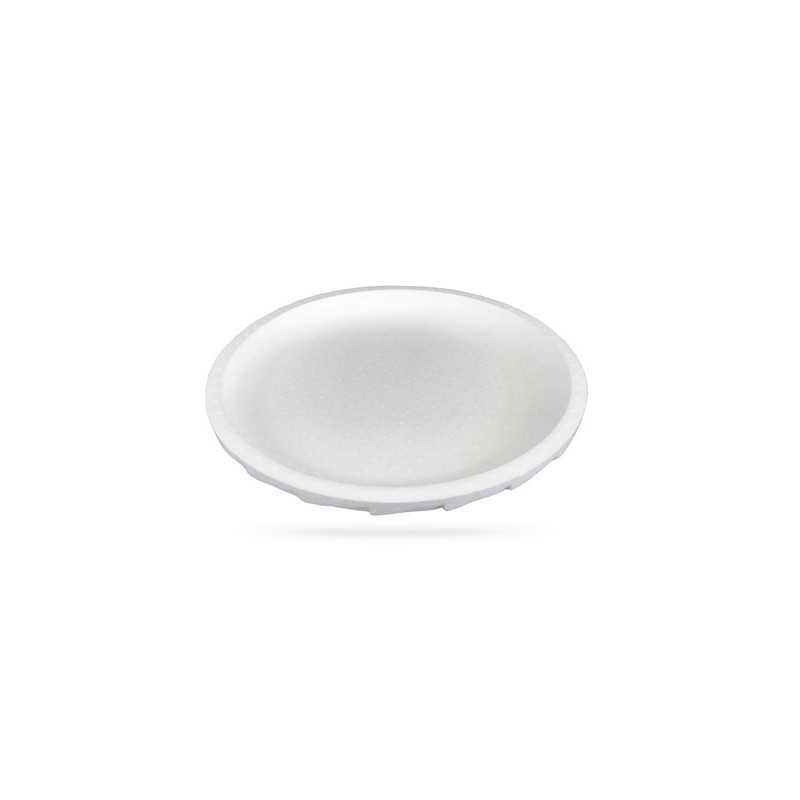 Plateau polystyrène rond  Diamètre 28 cm blanc...