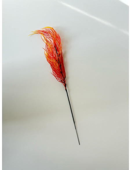 Branches Herbe de Corail Jaune-Orange x 5 - H49cm