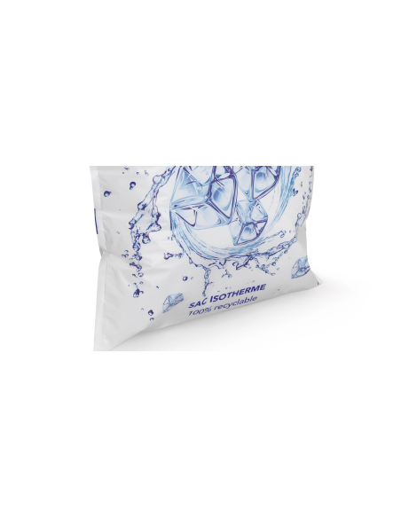Sac isotherme pe blanc personnalisable poignées rigides - 49x49x8cm - Colis de 100