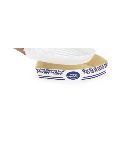 Barque plateau de fruits de mer - 59,65 x 23,05...
