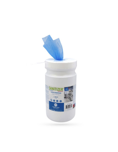 LINGETTE DESINF. BLEUE SANS RINCAGE BOITE...