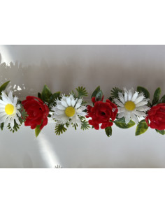Barrettes modèle MARGUERITES / ROSES - Boîte de 12 pièces