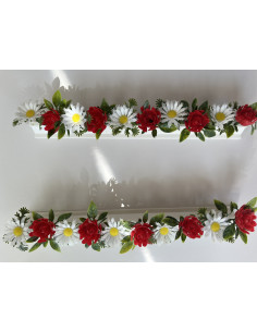 Barrettes modèle MARGUERITES / ROSES - Boîte de 12 pièces 2