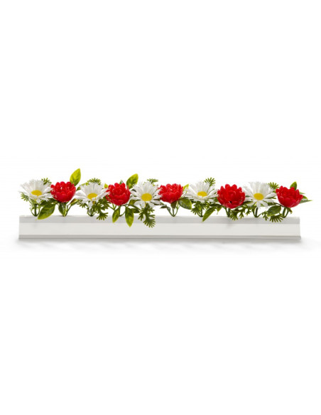Barrettes modèle MARGUERITES / ROSES - Boîte de 12 pièces