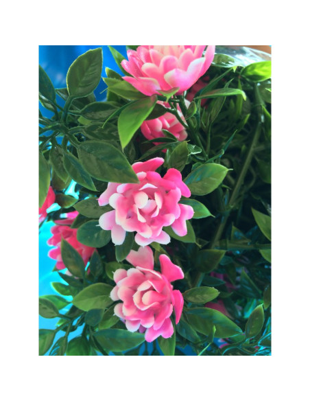 Guirlande de ROSES roses - Longueur 165 cm - VENDU A L'UNITÉ