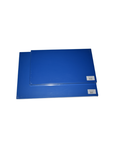 PLANCHE A DECOUPER 50X30X2CM BLEUE LISSE A PIEDS