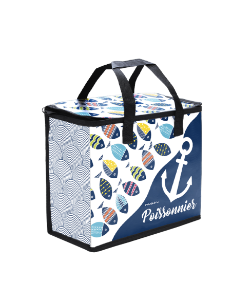 Sacs glacières isothermes NEUTRE impression POISSONNIER (x250)