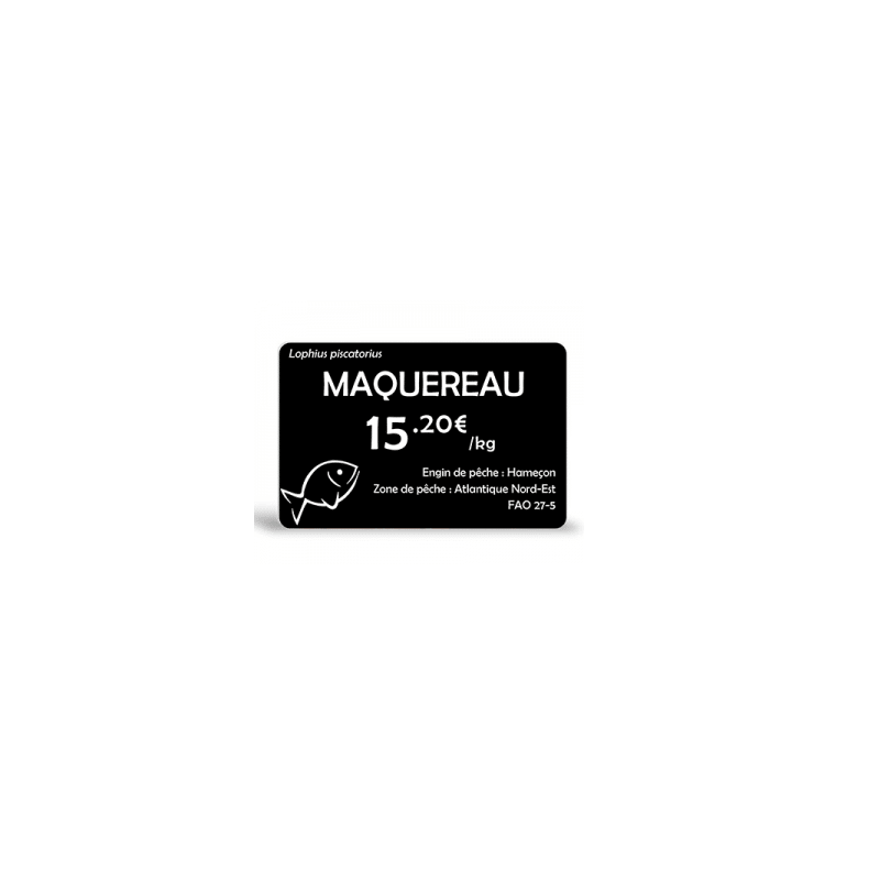Cartes PVC noires mates 86X54 mm - 0.76mm -...