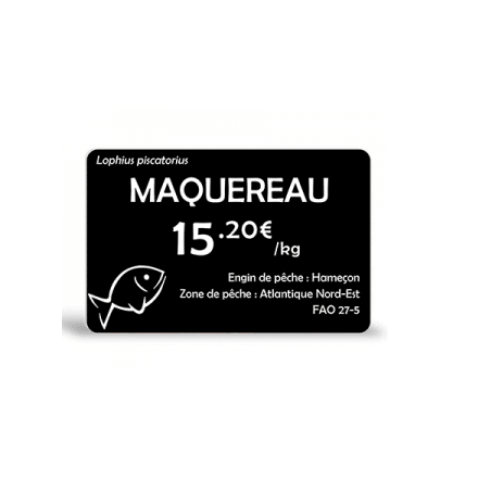 Cartes PVC noires mates 86X54 mm - 0.76mm - EDIKIO x 100