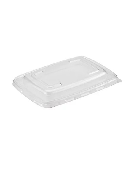 COUVERCLE pour boîte en pulpe de canne à sucre 2 compartiments - COLIS 160