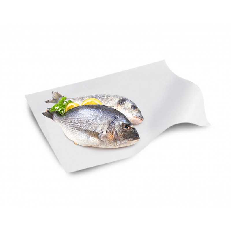 Papier ingraissable blanc en feuille format 50...