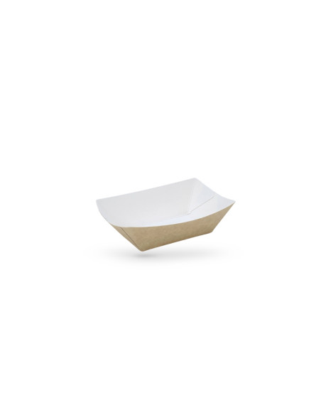 BARQUETTE BATEAU SNACKING 250ML GAMME KRAFT BRUN 8.5X5X3.8 CM (25 U)