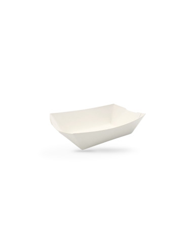 BARQUETTE BATEAU GAMME KRAFT BLANC 7.5X4.5X3.2...