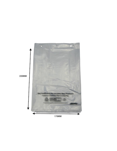 SAC LIASSE BD TRANSPARENT 17X22 CM 50µ (x1000)