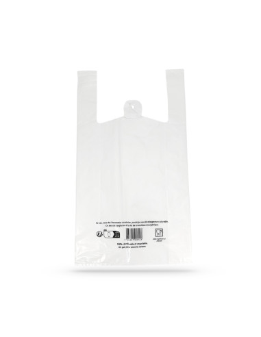 SAC REUTILISABLE A BRETELLES BLANC 30+8+8X54 CM...