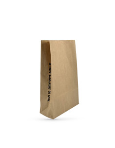 SAC EN PAPIER KRAFT BRUN 22X10X35 CM 70 GRS MATIERE...