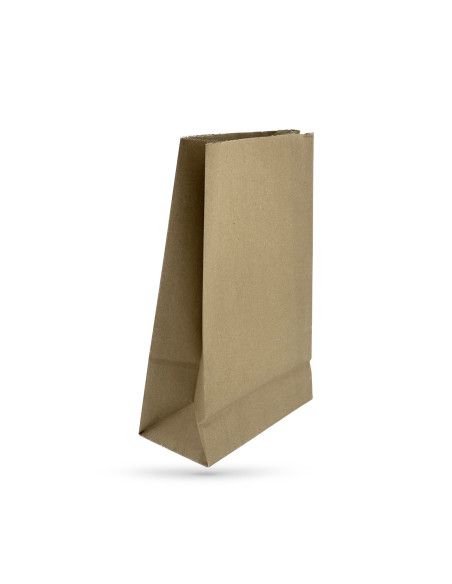 SAC EN PAPIER KRAFT BRUN 25.5X14X42 CM 80 GRS MATIERE RECYCLÉ (250 U)