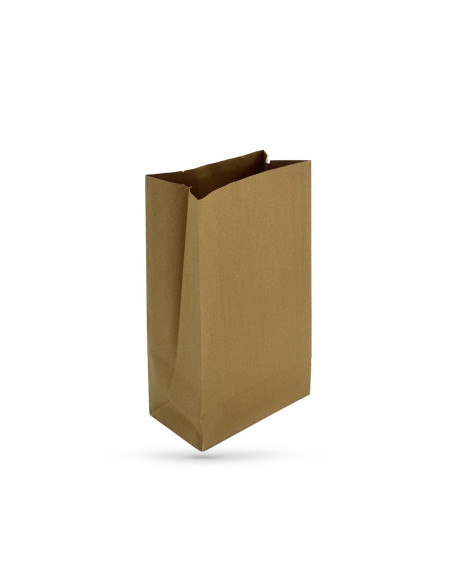 SAC EN PAPIER KRAFT BRUN 18X11X34 CM 60 GRS MATIERE VIERGE (500 U)