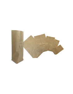 SAC PAPIER KRAFT BRUN ECORNE 10X18.5 CM 40 GRS (500 U)