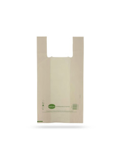 SAC BRETELLES NATUREL BIOCOMPOSTABLE 30+8+8X54CM 30µ (500 U)