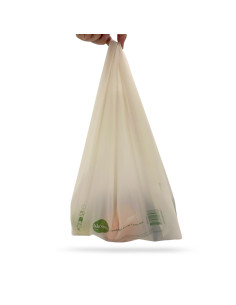 SAC BRETELLES NATUREL BIOCOMPOSTABLE 30+8+8X54CM 30µ (500 U) 2