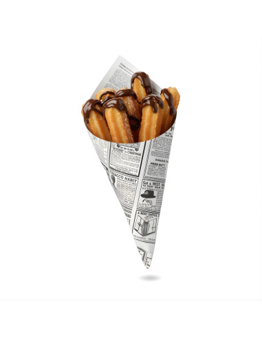 CORNET 400 G MODELE « TIMES » BLANC PARCHEMIN...