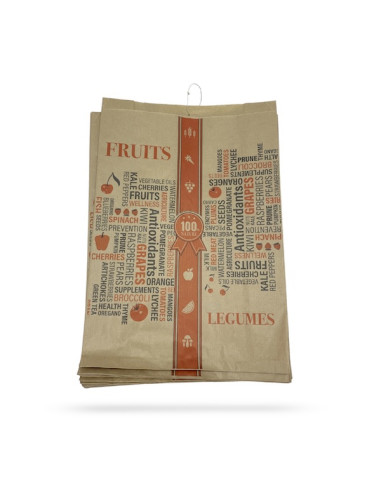 SAC FRUITS 3 KG PREMIUM KRAFT TRAITE WS 40 GRS...