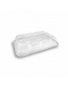 COUVERCLE PET TRANSPARENT 35X24X6 CM POUR PLATEAU REPAS...