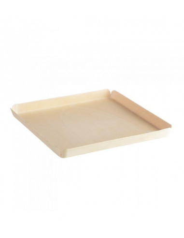 PLATEAU EN BOIS MADERA 24X24X2 CM (couvercle...