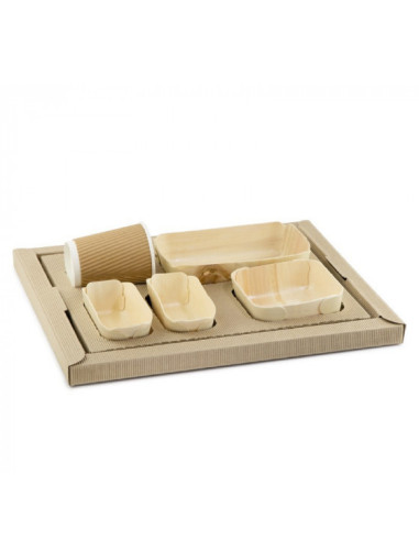 PLATEAU REPAS KIT 2 ASSIETTES/2 RAVIERS/COUV....