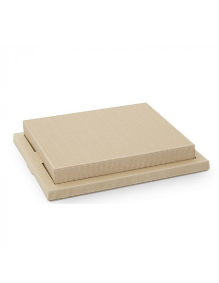 PLATEAU REPAS KIT 2 ASSIETTES/2 RAVIERS/COUV. GAMME BIO 38x32x2 CM (100 U)