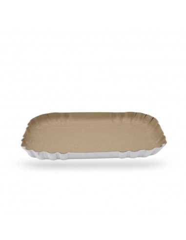 PLATEAU TRAITEUR KRAFT BRUN 14X19 CM (400 U)