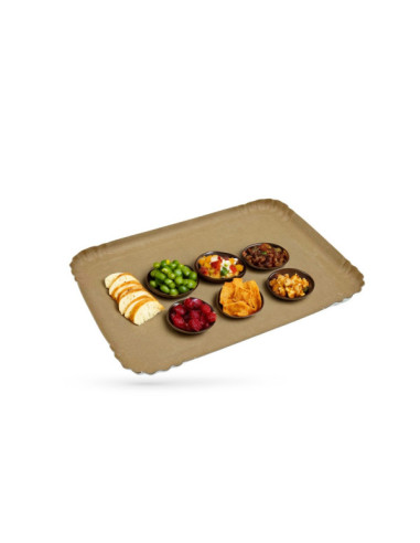 PLATEAU TRAITEUR KRAFT BRUN 25X34 CM (100 U)