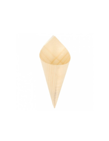 CONE EN FEUILLE DE PEUPLIER H.12.5 CM (2500 U)