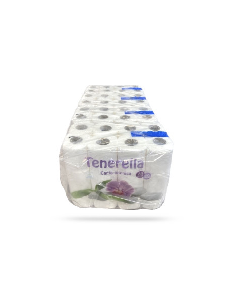 PAPIER TOILETTE PURE CELLULOSE 2 PLIS BOBINE 150F l.9.5xD.10.3CM (96U)