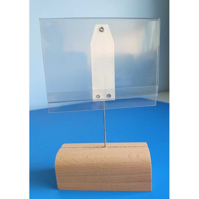 Porte étiquette transparent 110x70mm, pique...