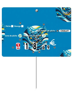 Etiquettes pique-prix neutres à roulettes - lot de 10 -...