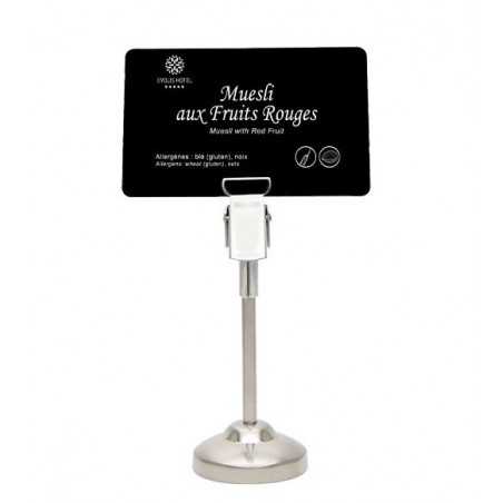 Porte étiquettes haut inox et zinc 10cm EDIKIO - x5